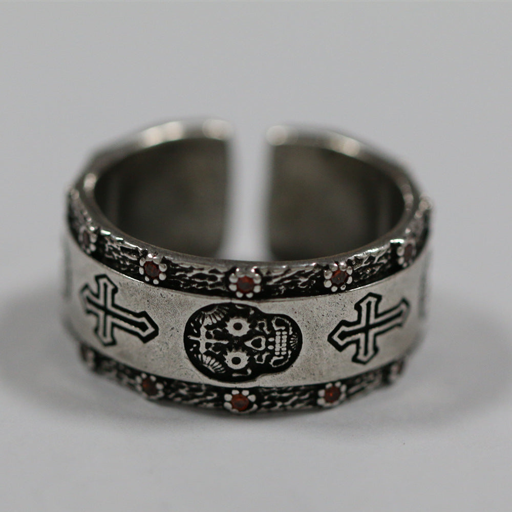Wholesale Skull Cross Ring